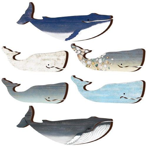 Whale wall decor inch - whale, 13.8